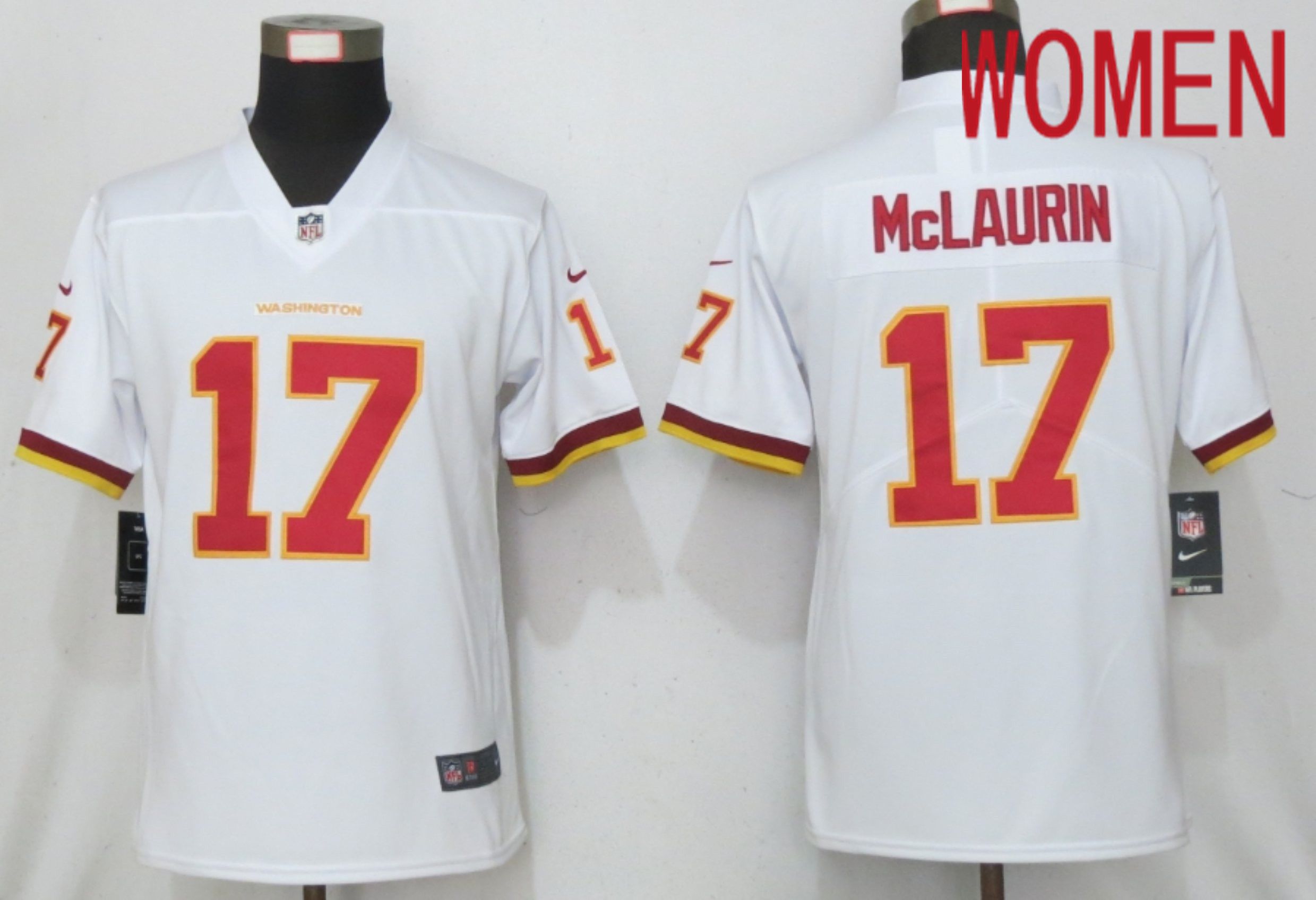 Women Washington Redskins 17 Mclaurin White 2020 Vapor Untouchable Elite Play NFL Nike Jerseys